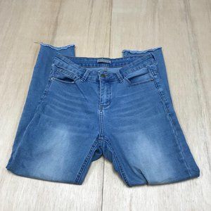 katies slim straight jeans women blue size 10